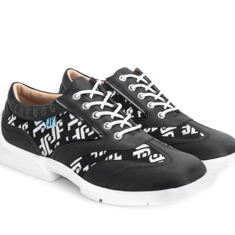 John Fluevog Brandon - Black/White Check - Men's 10
